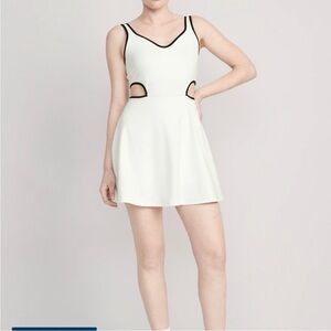 Old Navy | Tennis Dress | White Dress with Black Trim